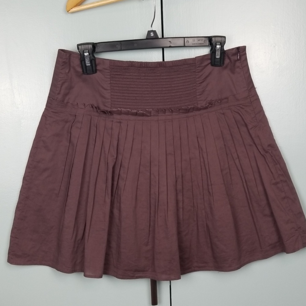 Banana Republic purple mini A line skirt size 6    *C7 - Picture 3 of 6